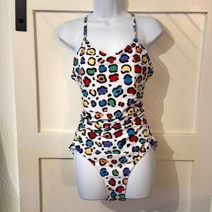 Vibrant Multicolor Women's One-Piece Swimsuit